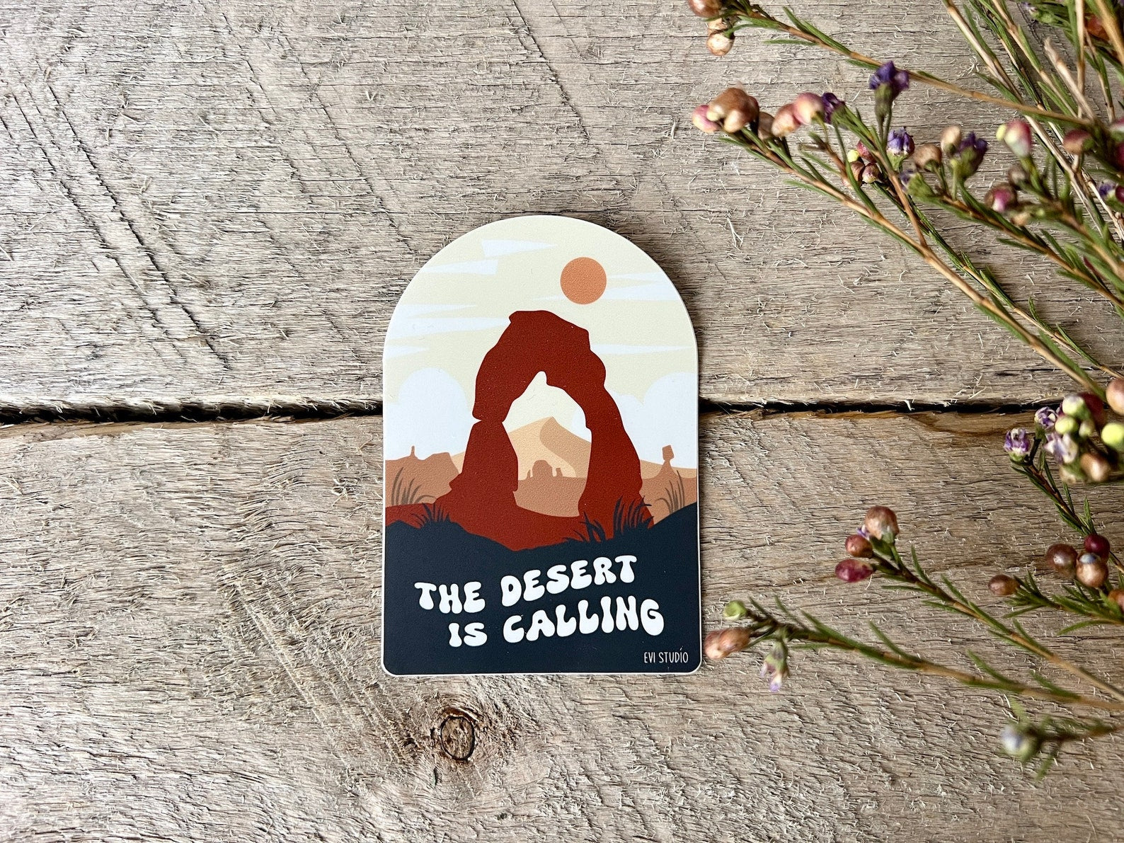 The Desert is Calling Sticker