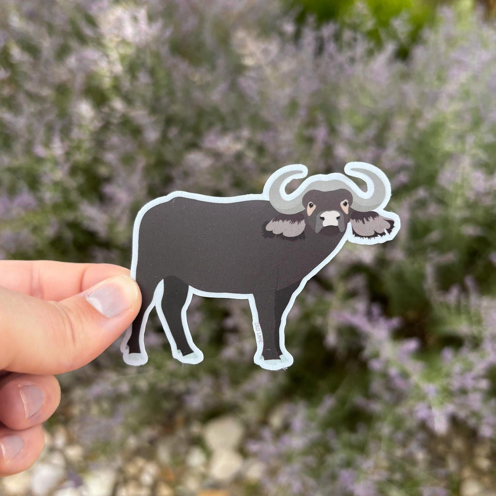 water buffalo sticker with white outline
Width: 3.2 inches
Height: 2.25 inches