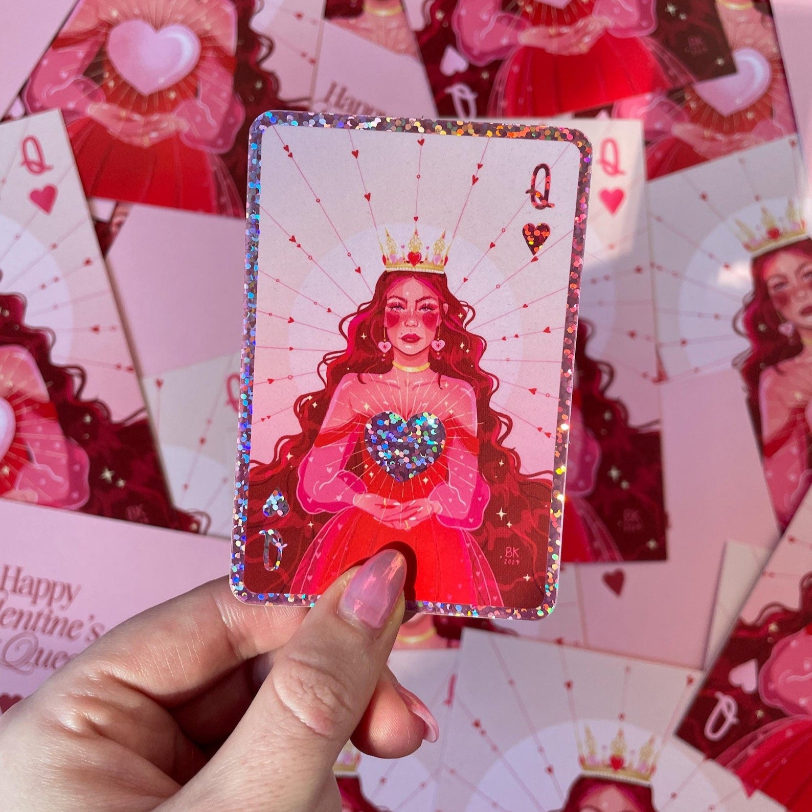 Queen of Hearts Sticker