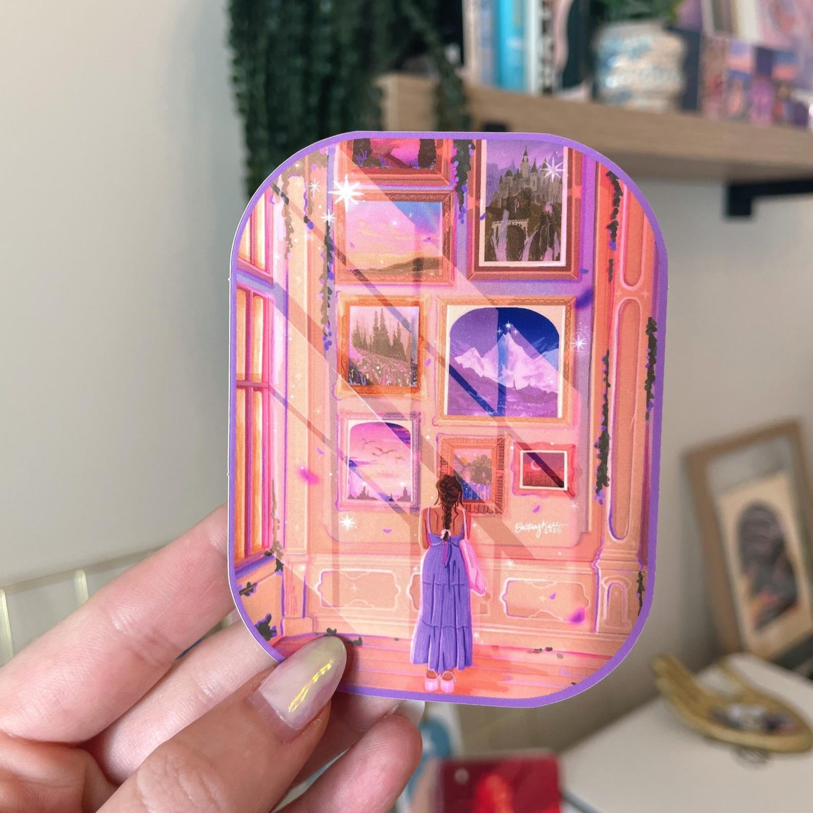 Bookish Art Museum Sticker