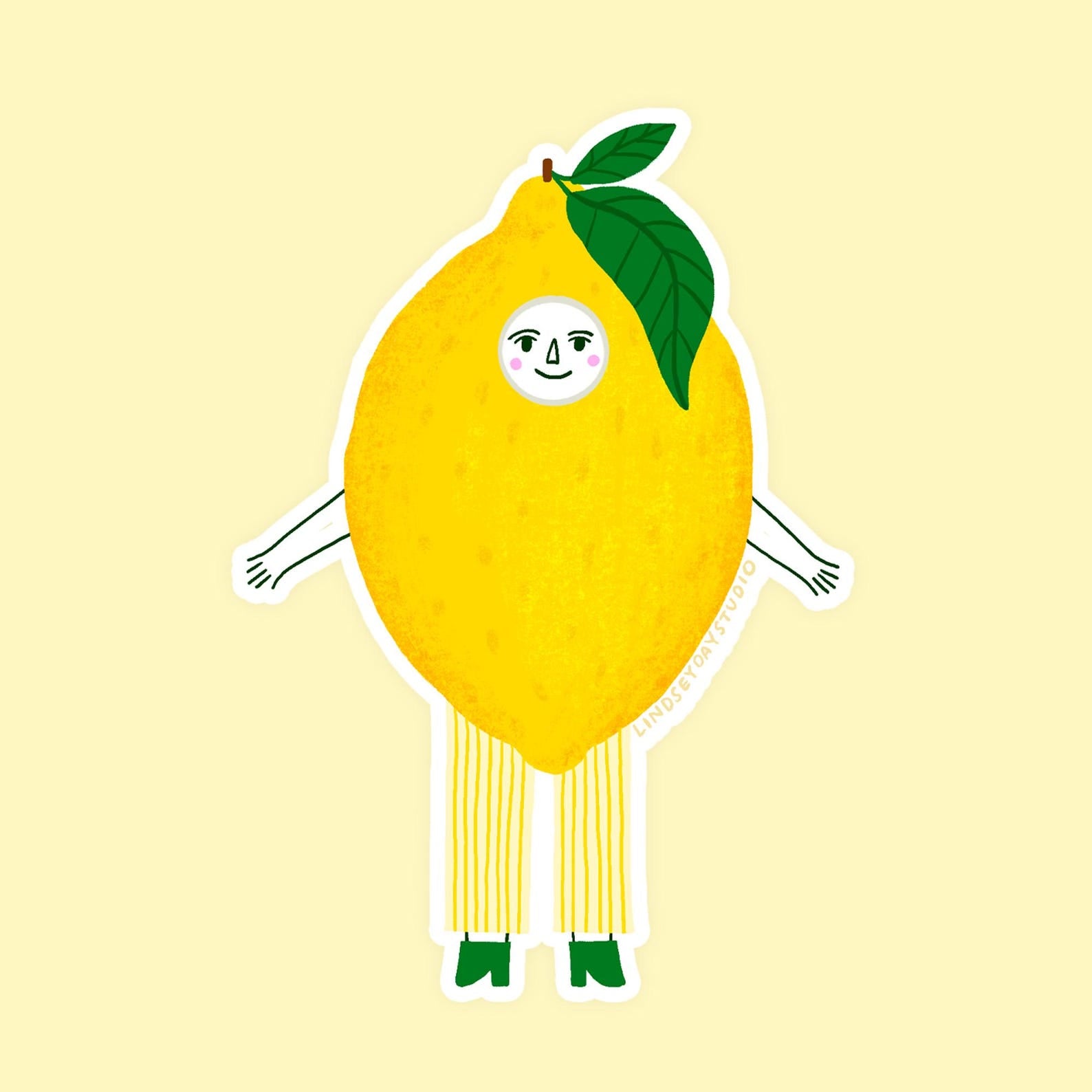 Lemon Friend Sticker