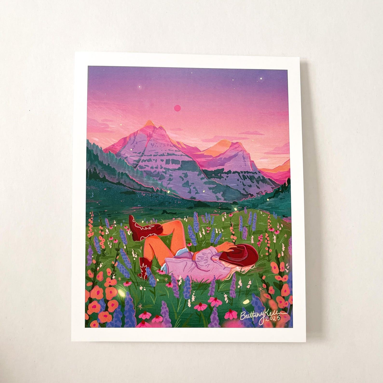 Glacier Cowgirl Print