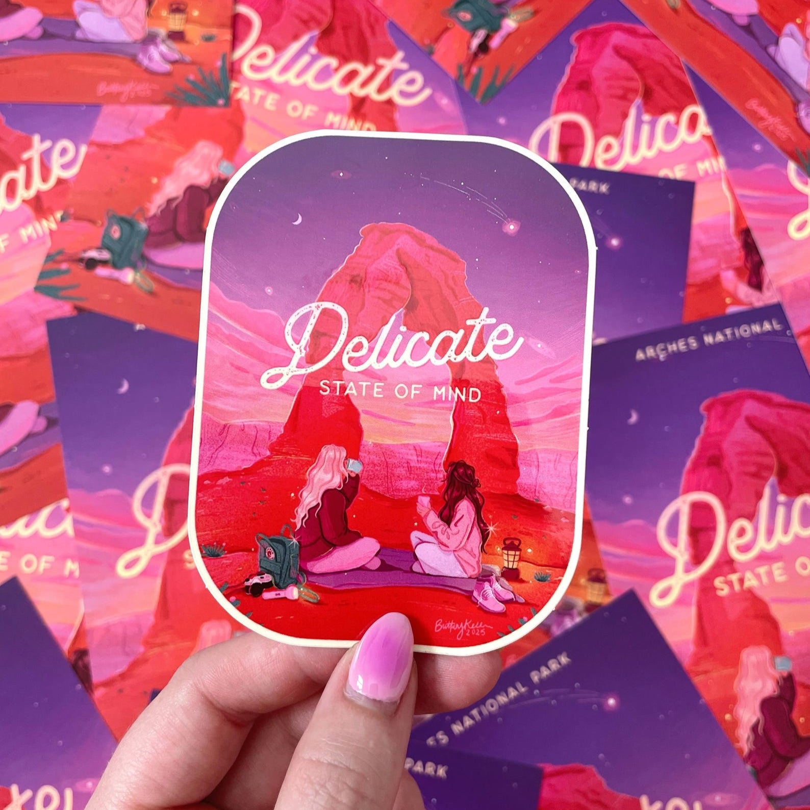Delicate State of Mind Sticker