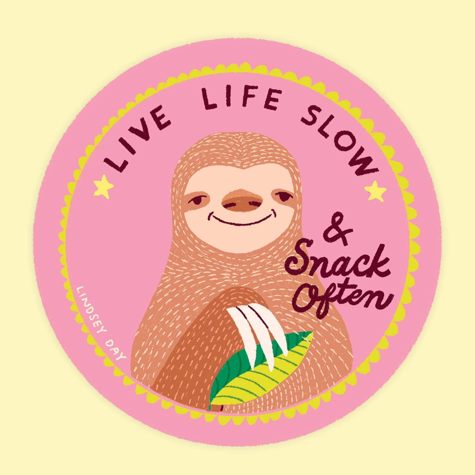 Live Life Slow Sticker