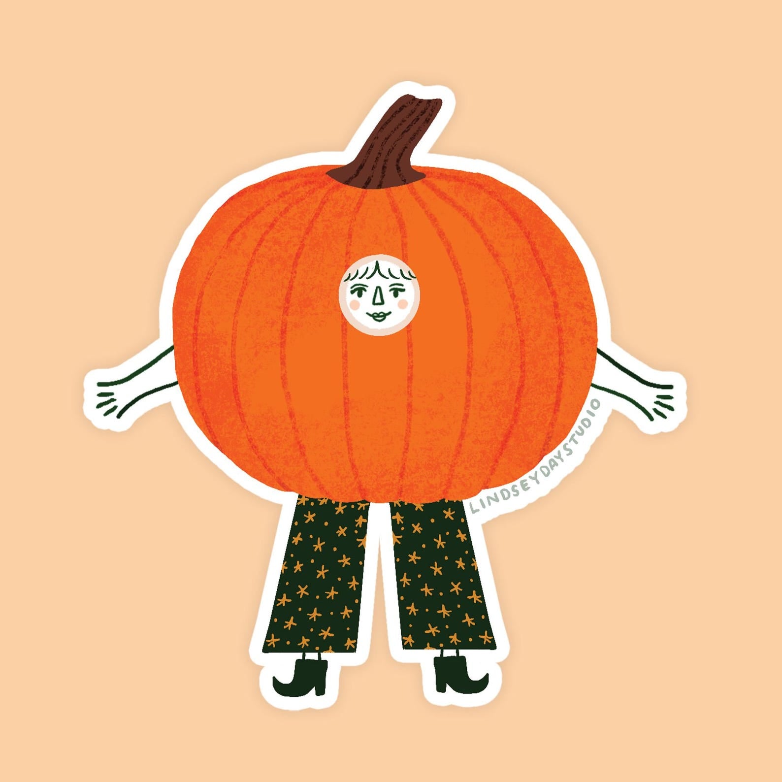 Pumpkin Friend Sticker