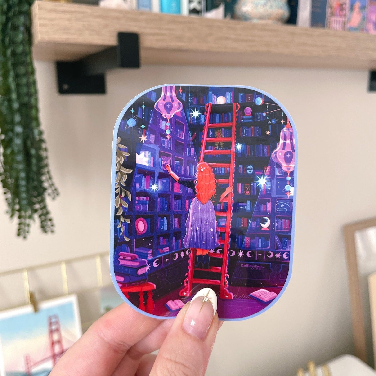 Celestial Library Sticker