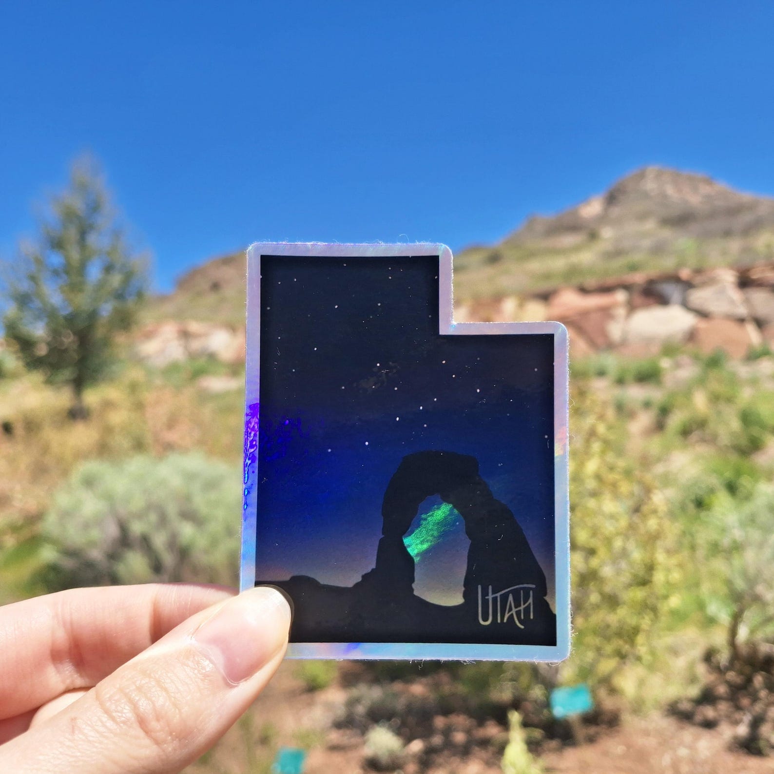 Utah Night Sky Sticker