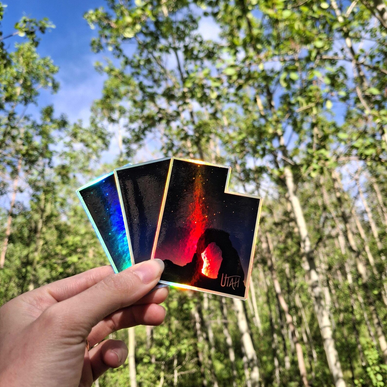 Utah Night Sky Sticker