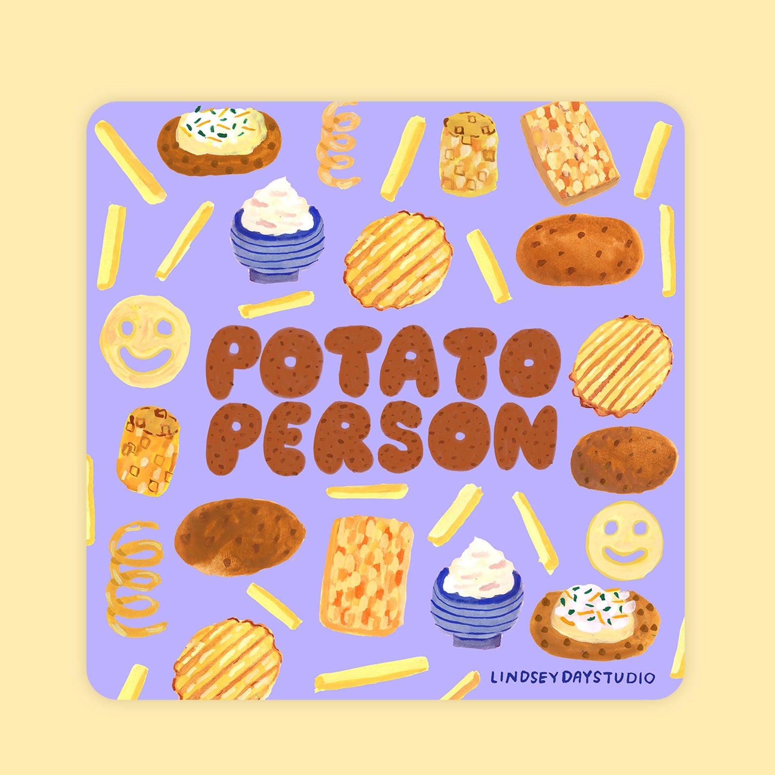 Potato Person Sticker