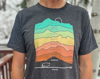 Wasatch Mountain Elevations T-shirt