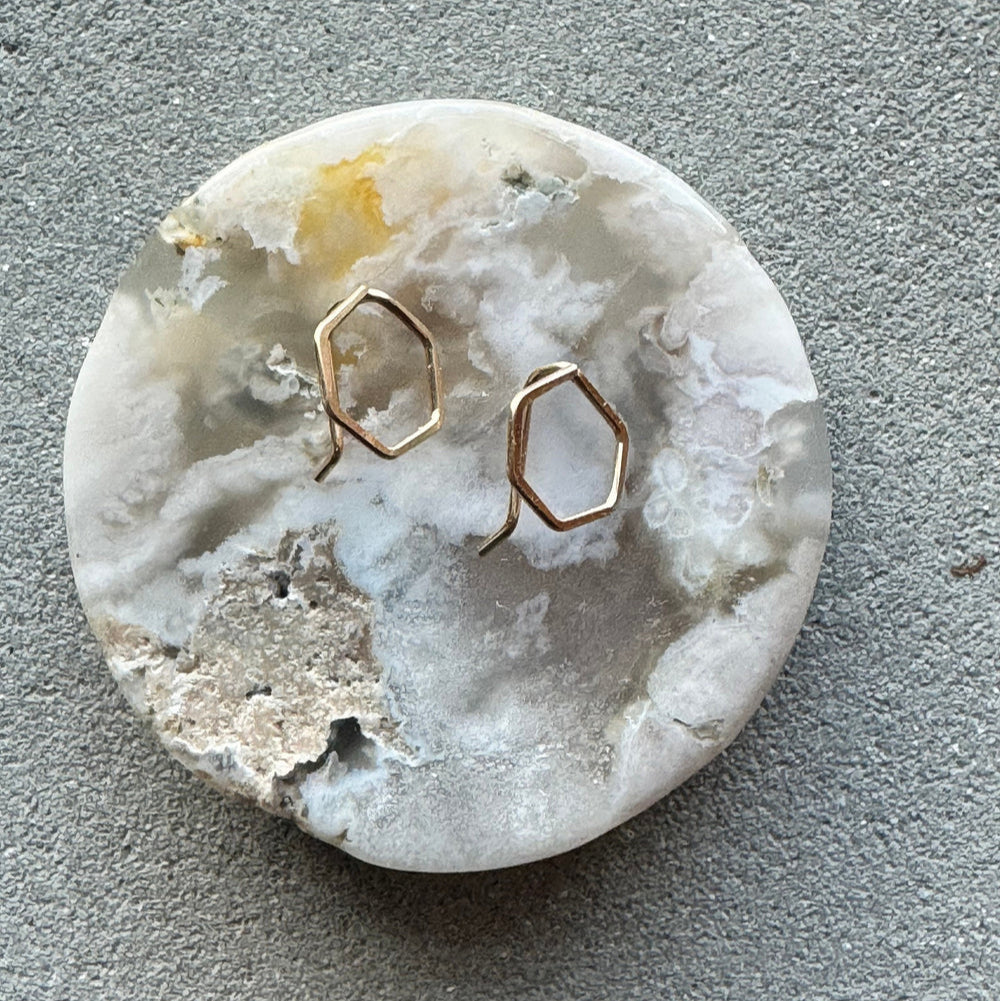 **Hex Bobby Pin Earrings