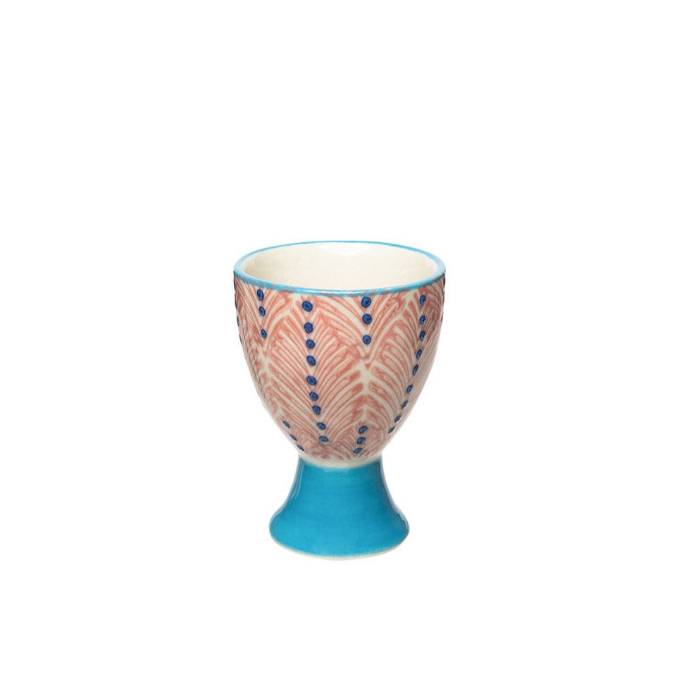 Elevate your breakfast game with this Egg Cup Mix'N'Match set in both pink &amp; blue. With the ability to mix and match the cups, you can create a fun and playful aesthetic for your morning meal. Say goodbye to boring breakfasts and hello to colorful and quirky eggs!