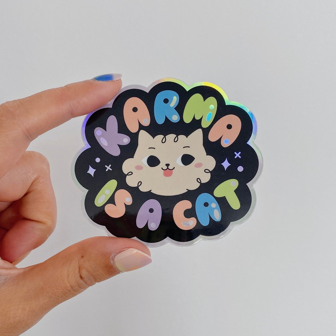 Karma is a Cat Sticker