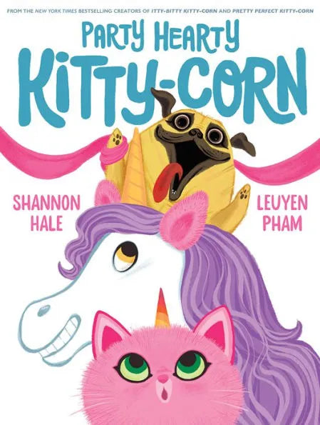 From the bestselling Itty-Bitty Kitty-Corn creators, Shannon Hale and LeUyen Pham, comes another heartwarming and hilarious Kitty and Unicorn story about feeling like a “third wheel”—and the enduring magic of true friendship  Kitty has a grand idea. “Let’s throw a kitty-corn party!”