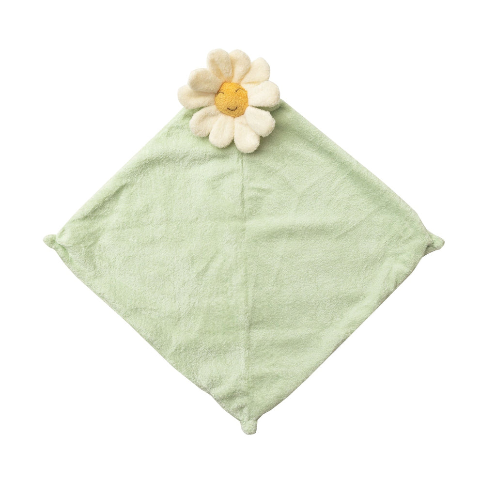 A perfect little security blankie and tagalong for your child. The delicious cashmere-like material is perfect for babies and toddlers to snuggle. Each blankie features a sweet animal head that’s easy to grip. It will bring smiles and comfort to your little napper and will likely become a favorite animal friend to take along on many adventures. Daisy