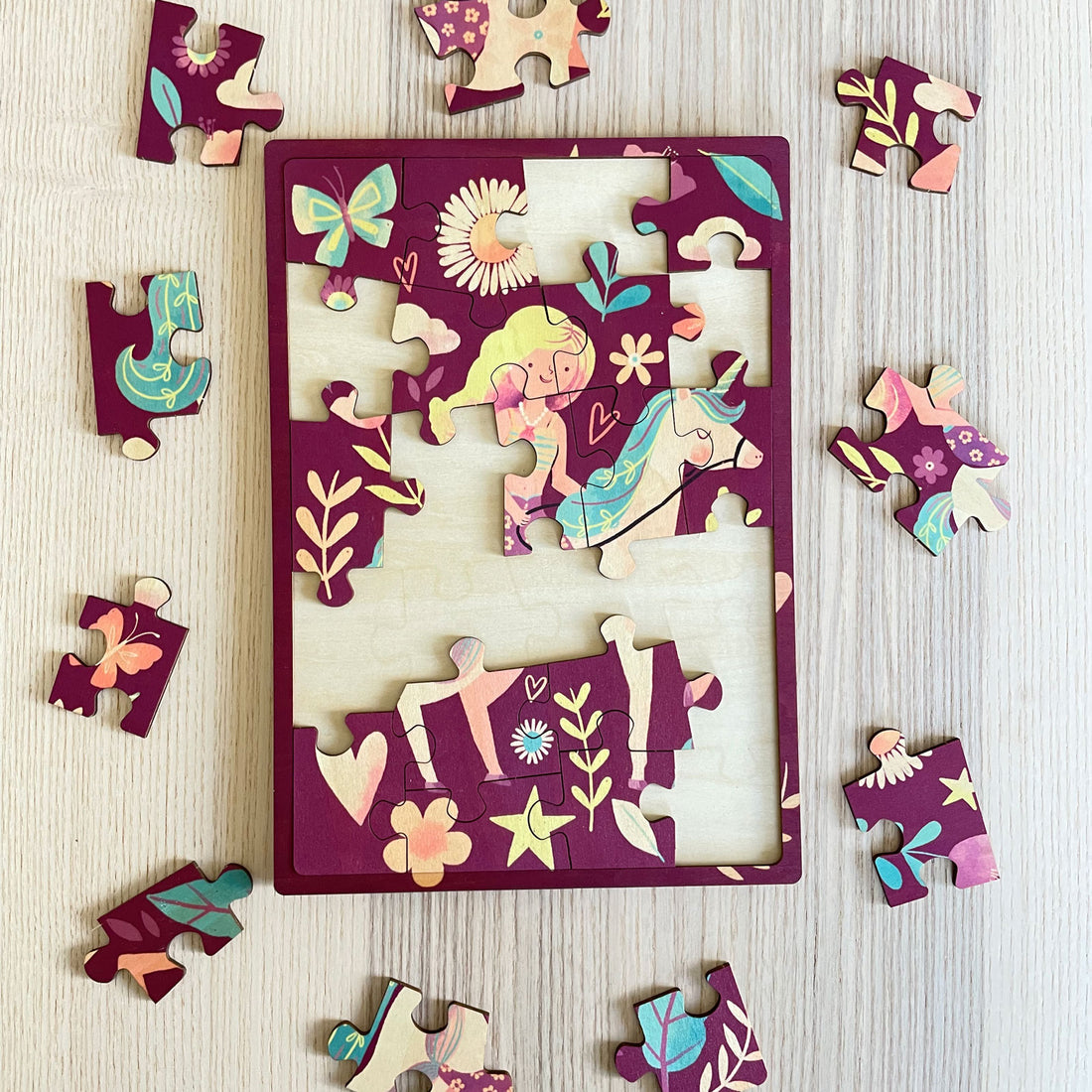 Mermicorn Wood Puzzle