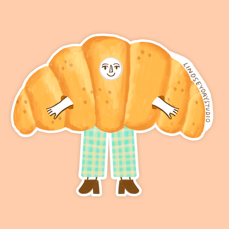 Croissant Friend Sticker