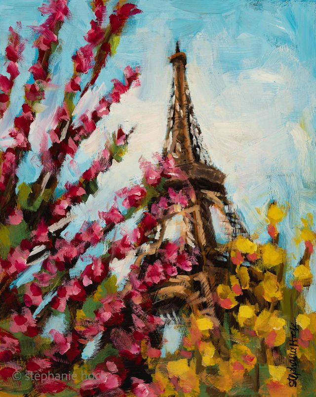 "Eiffel Tower Study 3" - Art Print by Stephanie Hock Fine Art