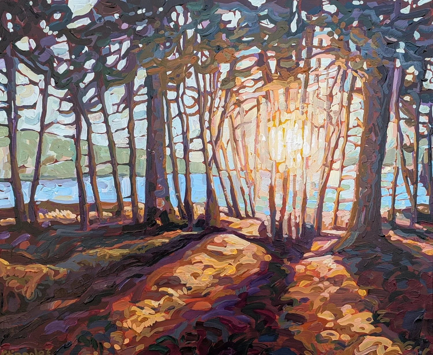 Tahoe Golden Hour - Original Painting - Golden Hour Art Show