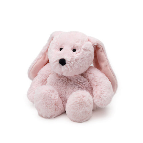 Snuggle up with our Pink Bunny Warmies! This cozy heatable plush is perfect for chilly nights. Just pop in the microwave for a warm and snuggly companion. Say goodbye to cold feet with this dino-mite addition to your bedtime routine.