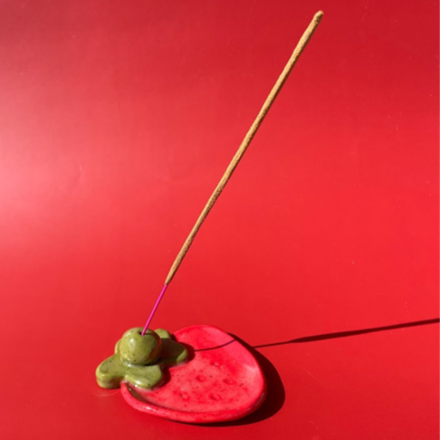 ceramic strawberry shaped incense holder