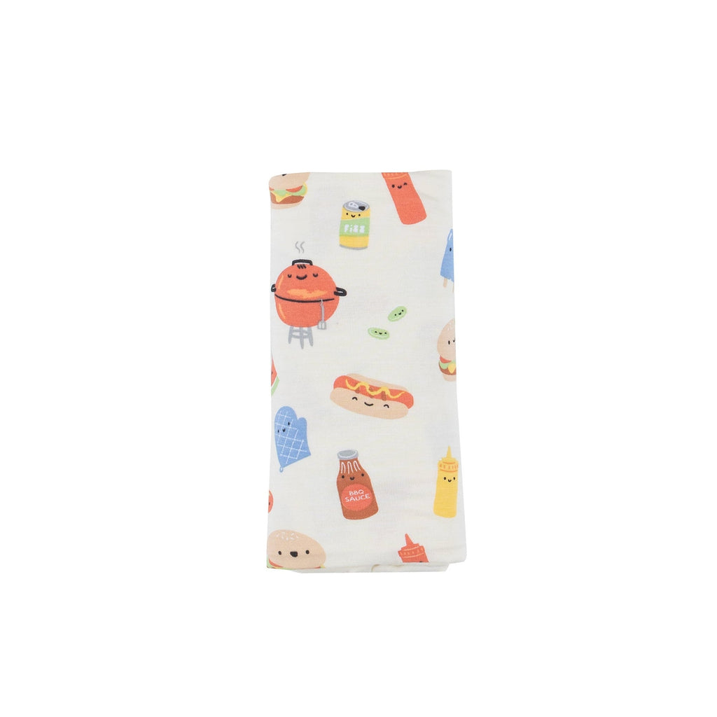 Snuggle, Swaddle, Sleep, Repeat. Our soft and adorable print swaddles are sure to delight everyone! A versatile design that's great for swaddling, nursing, cuddling and so much more. BBQ Buddies