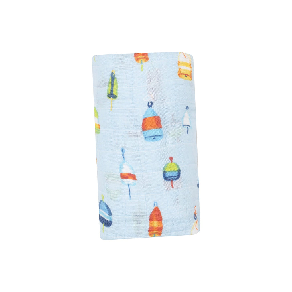 Snuggle, Swaddle , Sleep , Repeat. Our soft and adorable print swaddles are sure to delight everyone! Versatile design that's great for swaddling, nursing , cuddling and so much more. Buoys