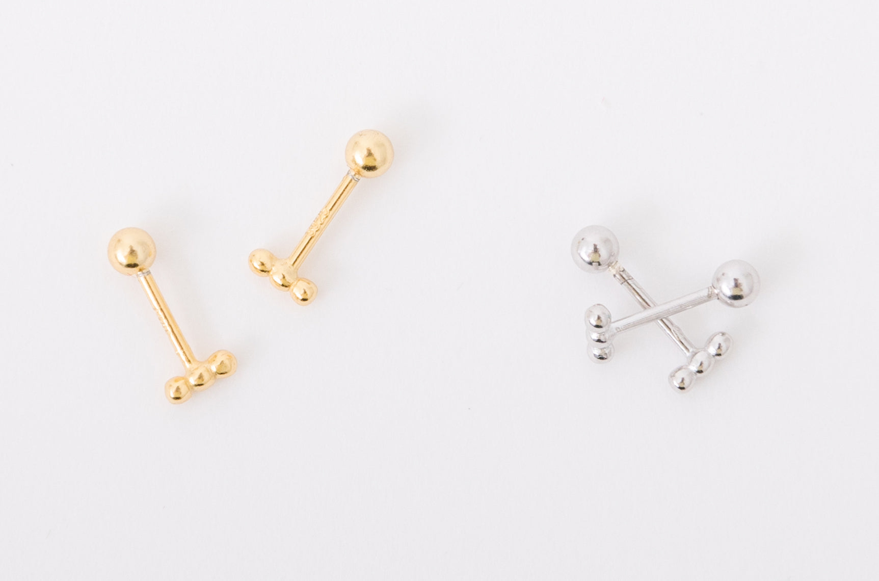 Three Bead Screwbacks