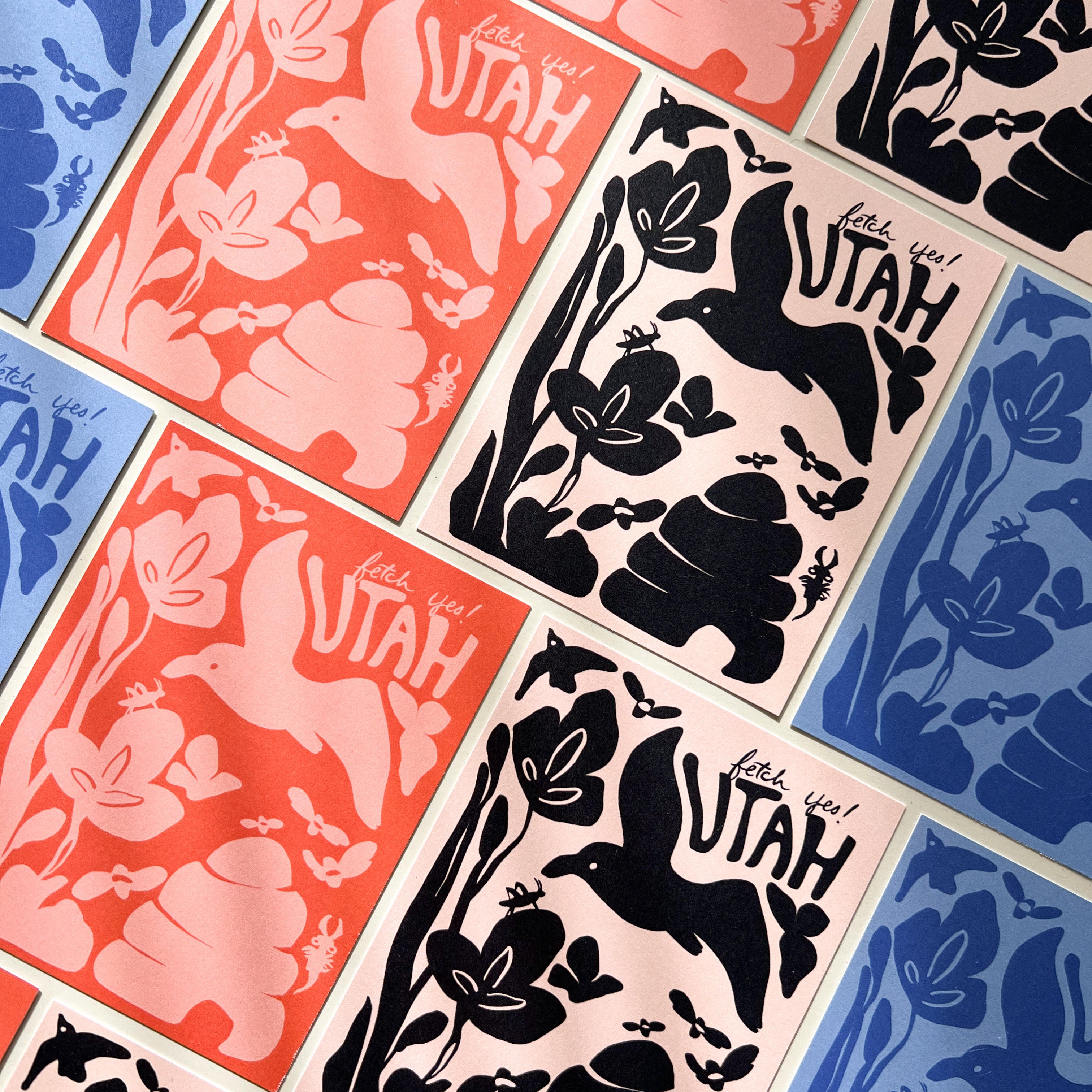 Fetch, Yes! Utah Postcard