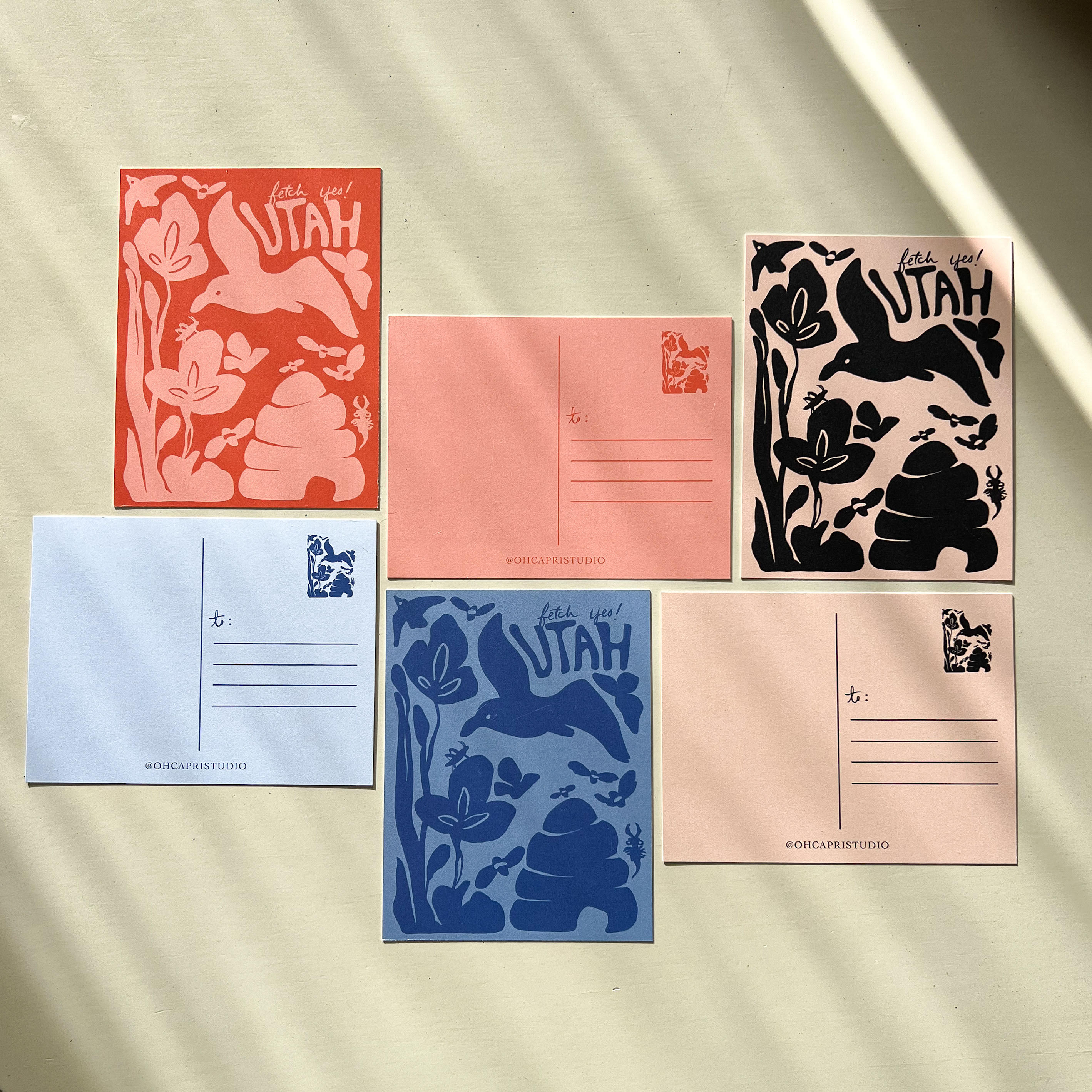 Fetch, Yes! Utah Postcard