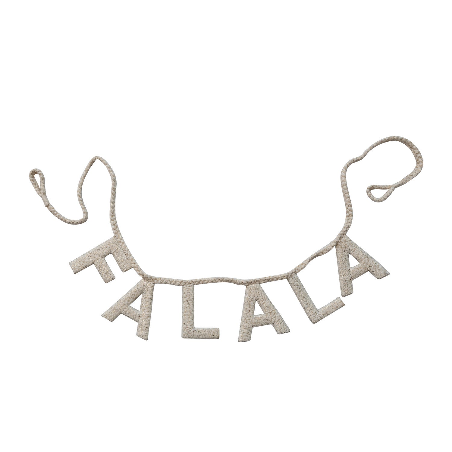 Handmade Cotton Blend Braided Garland with Sequins "FALALA"