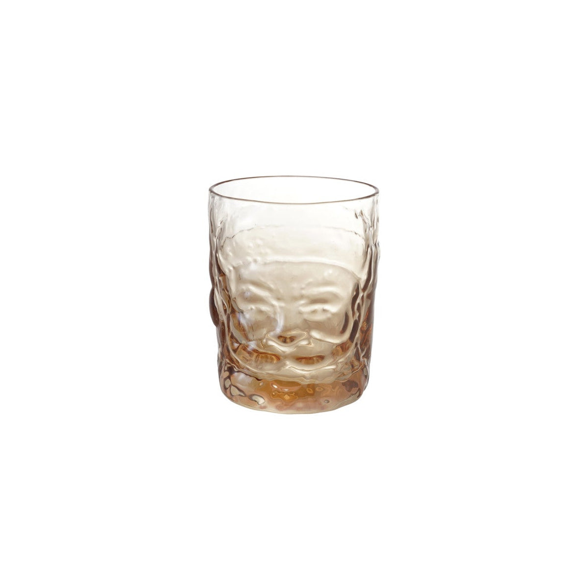 Amber Santa Drinking Glass. Add a touch of nostalgic warmth and cheerful charm to your holiday gatherings with our Amber Santa Drinking Glass. Crafted in a delightful Santa head shape with a rich amber tint, this 10 oz glass is perfect for sipping your favorite cozy drinks, festive cocktails, or sweet eggnog surrounded by friends and family.