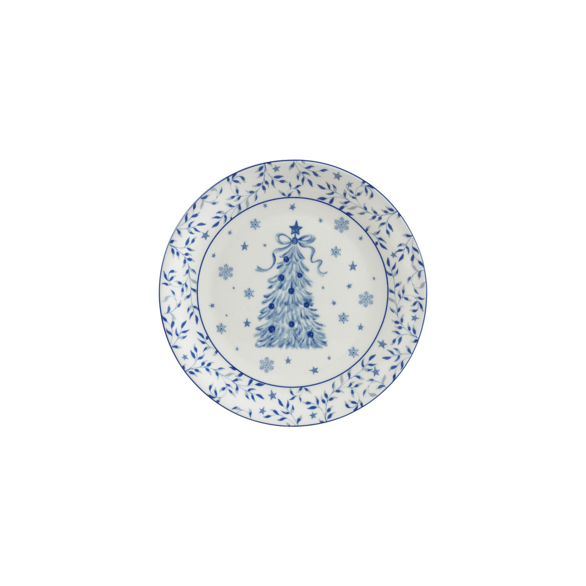 Blue & White Botanical Stoneware Plate. Bring a touch of cozy elegance and tranquil beauty to your dining table with our Blue & White Botanical Stoneware Plate. Featuring a charming tree motif, this lovely piece adds warmth, grace, and serene style to every meal shared with loved ones.