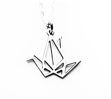 Paper Crane Necklace