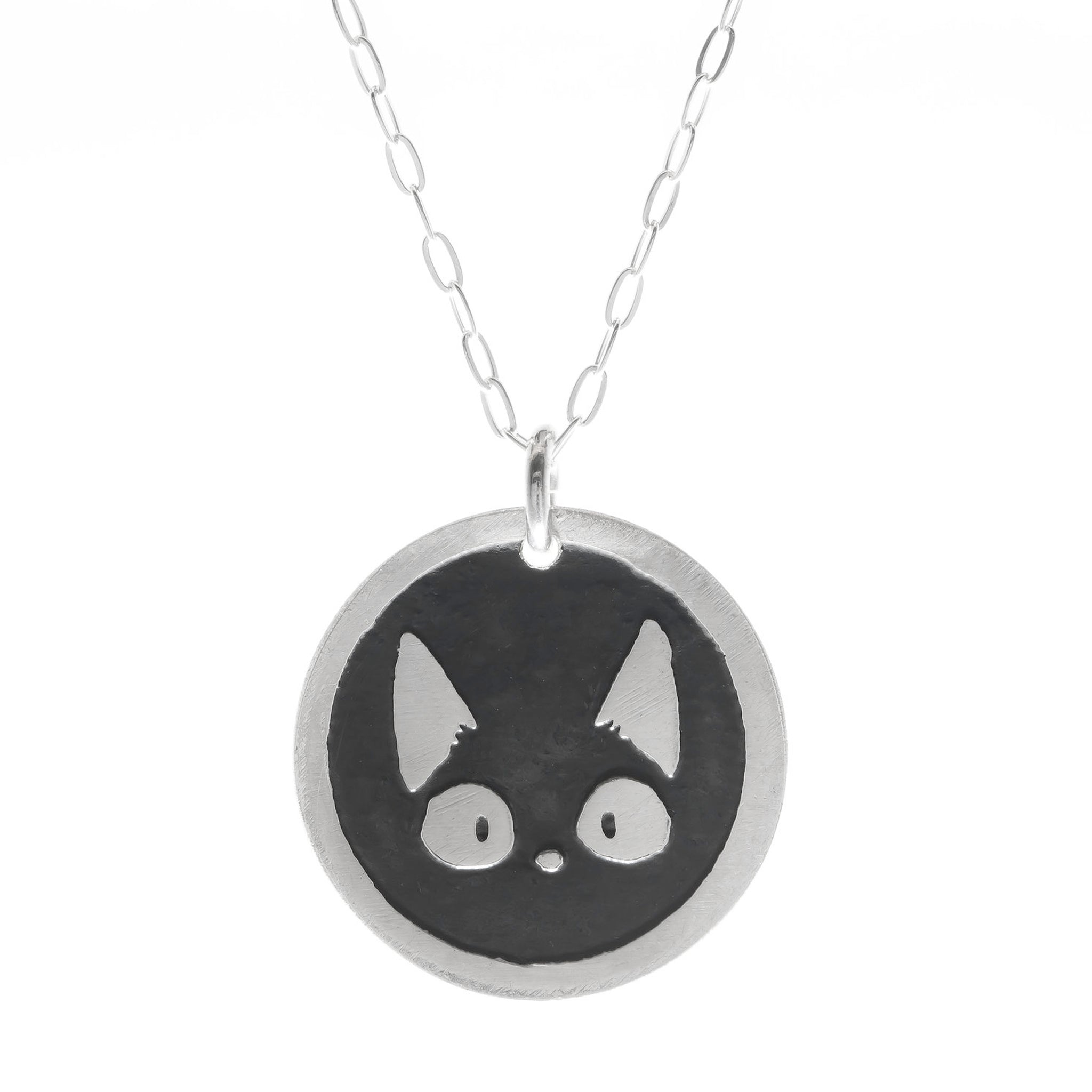 Cat Round Necklace - The Bearded Jeweler