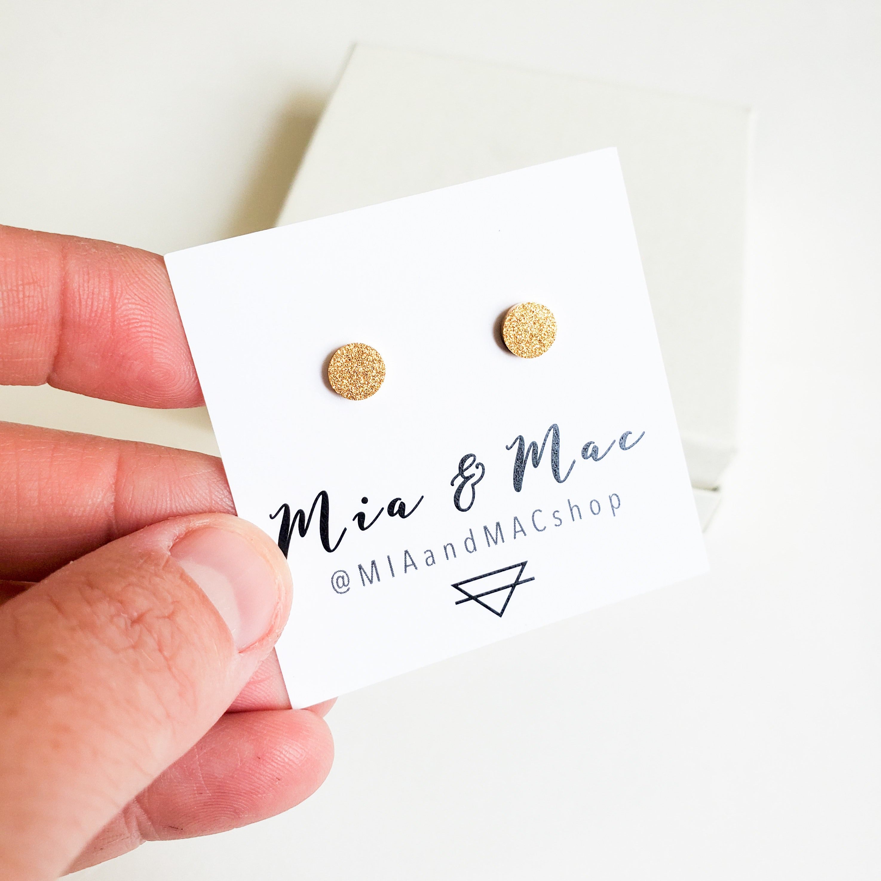 Sparkle circle studs