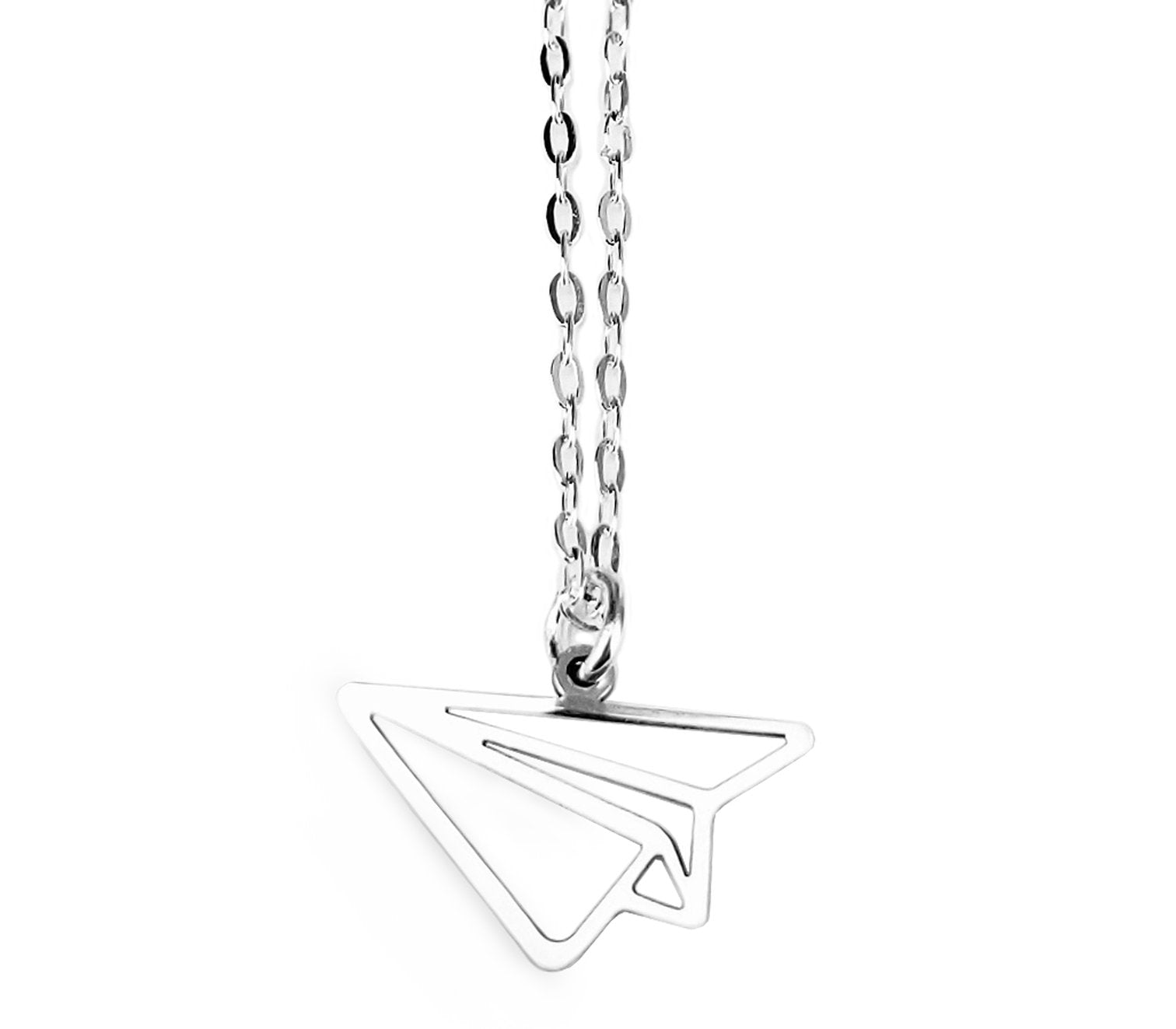 Paper Airplane Necklace