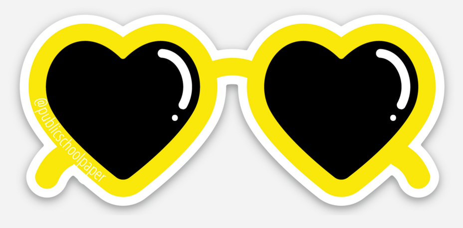 Sunglasses Vinyl Sticker  - Public School Paper Co.