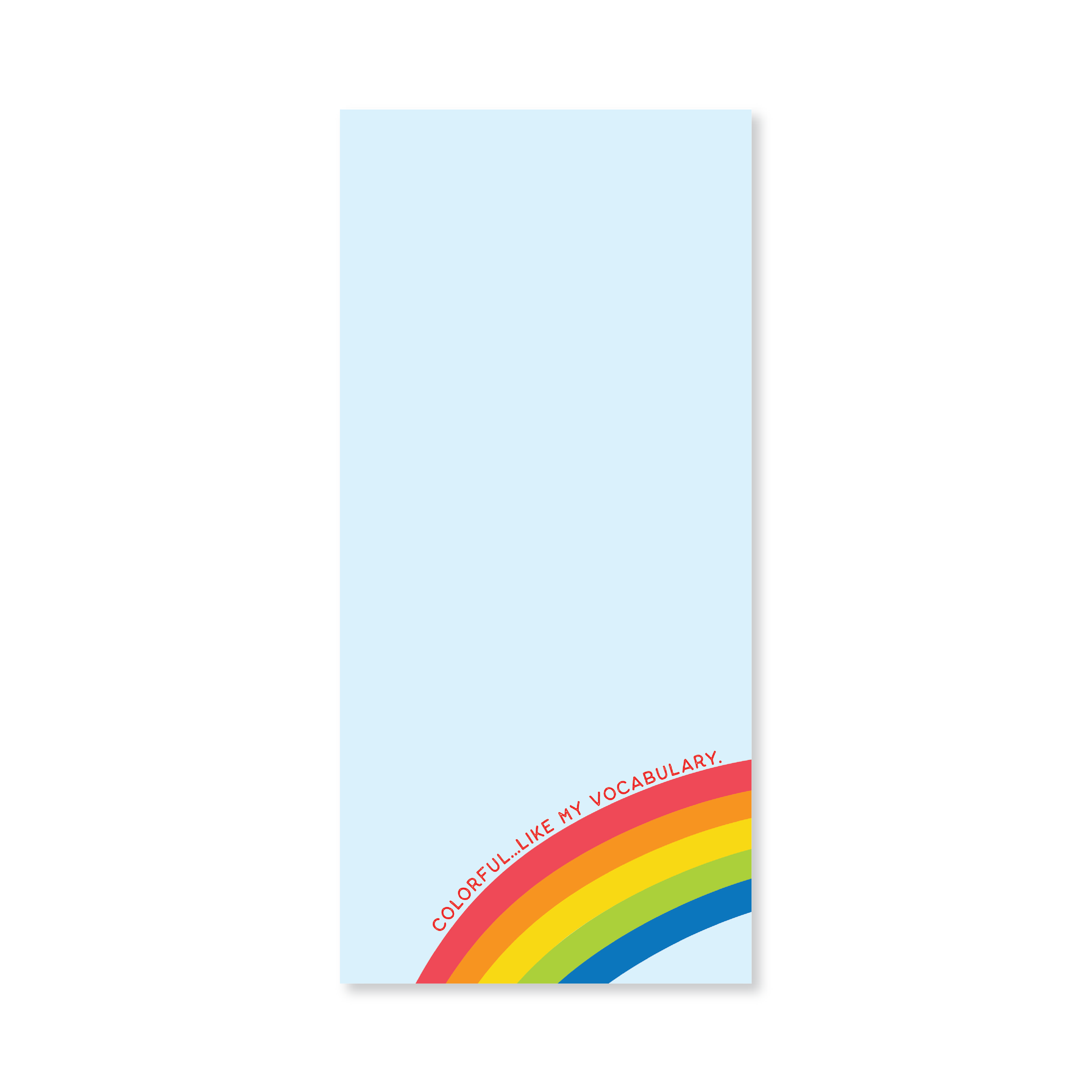 Colorful Like My Vocabulary Notepad