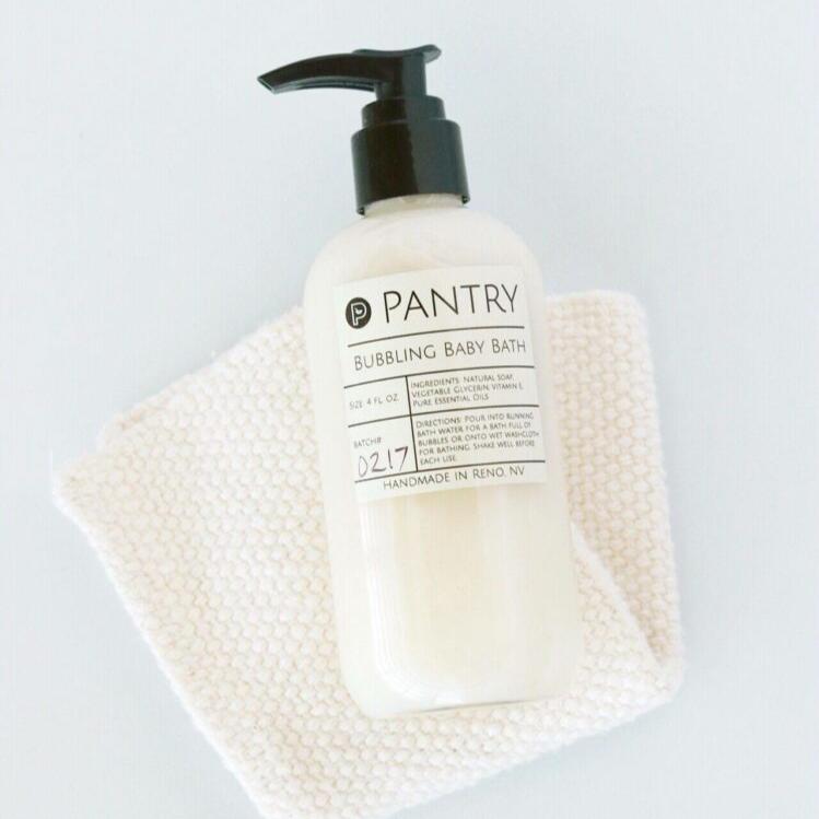 Baby + Mama - Pantry Products&nbsp;  * Baby Bum Cream&nbsp;  * Bubbling Baby Bath  * Nursing Salve  * Tummy Cream