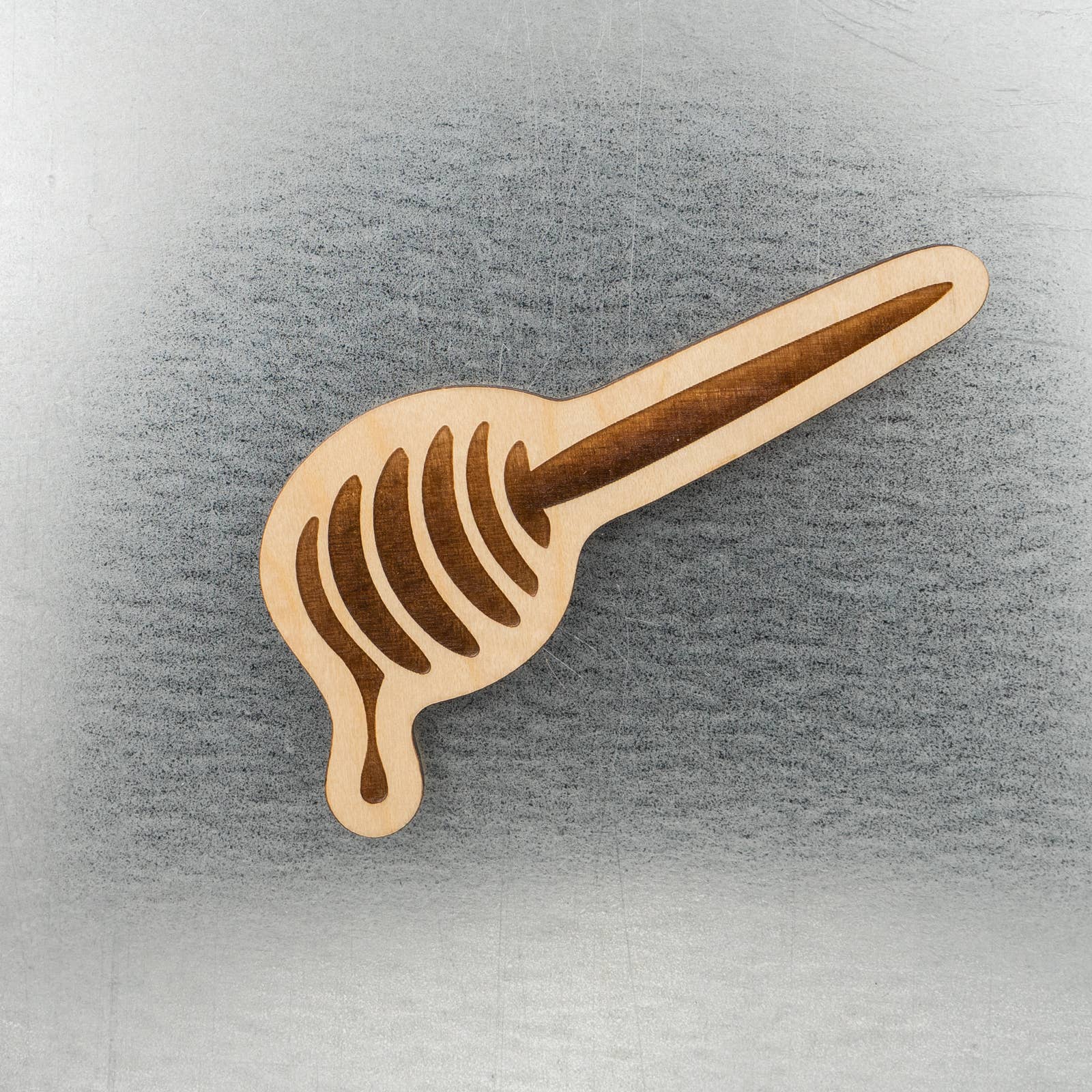 Honey Dipper Wood Magnet