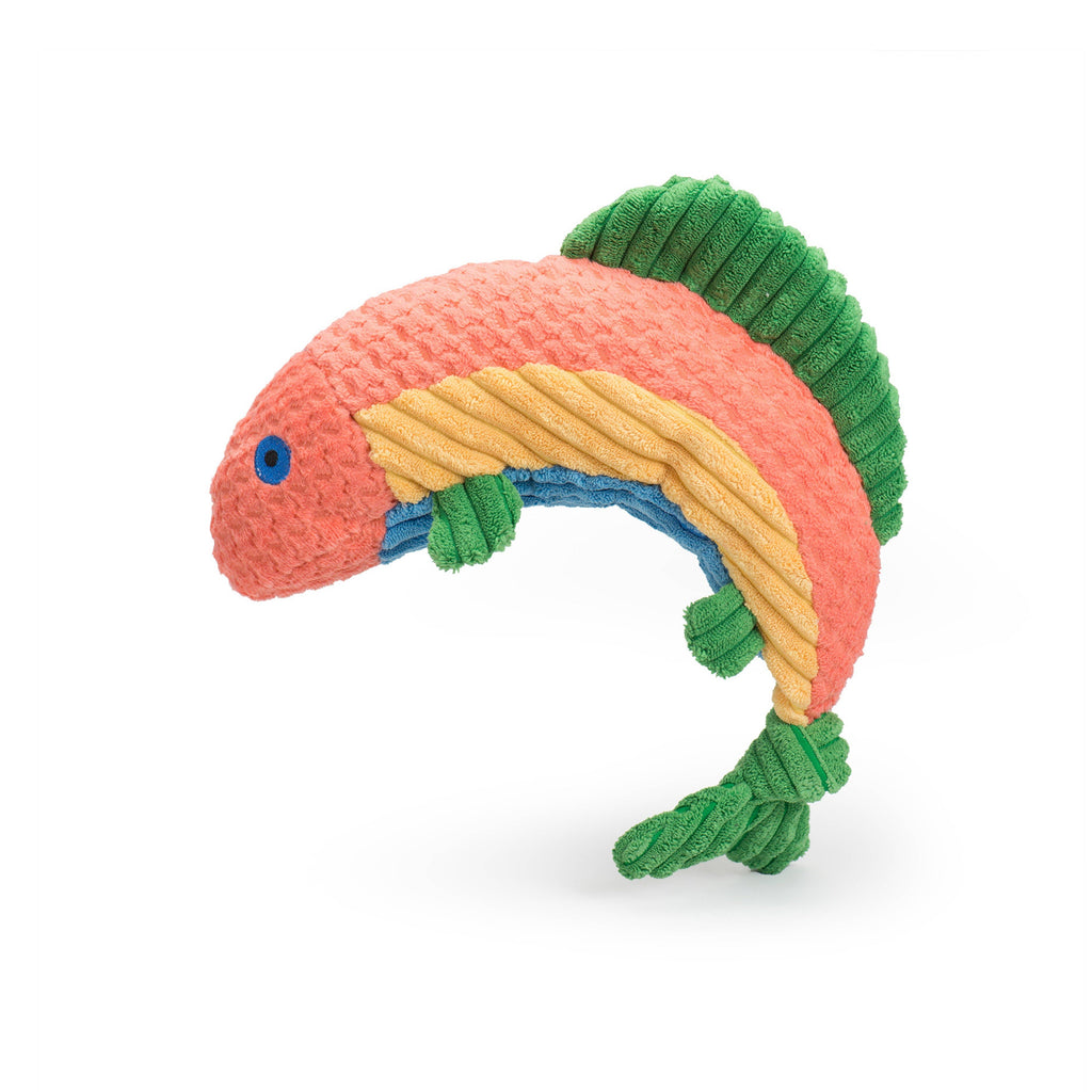 Hugglehounds Knotties are the original knotted, plush dog toy! Knotties are the most durable plush dog toys available for dogs and puppies. All Knotties are made with exclusive Tuffut Technology, a durable three-layer lining on the inside that stays soft and cuddly on the outside. Fish.