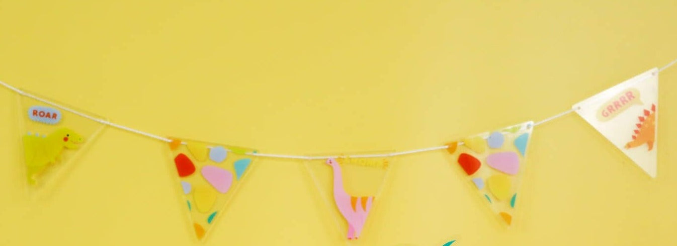 Dino-mite Dinosaur Acrylic Garland