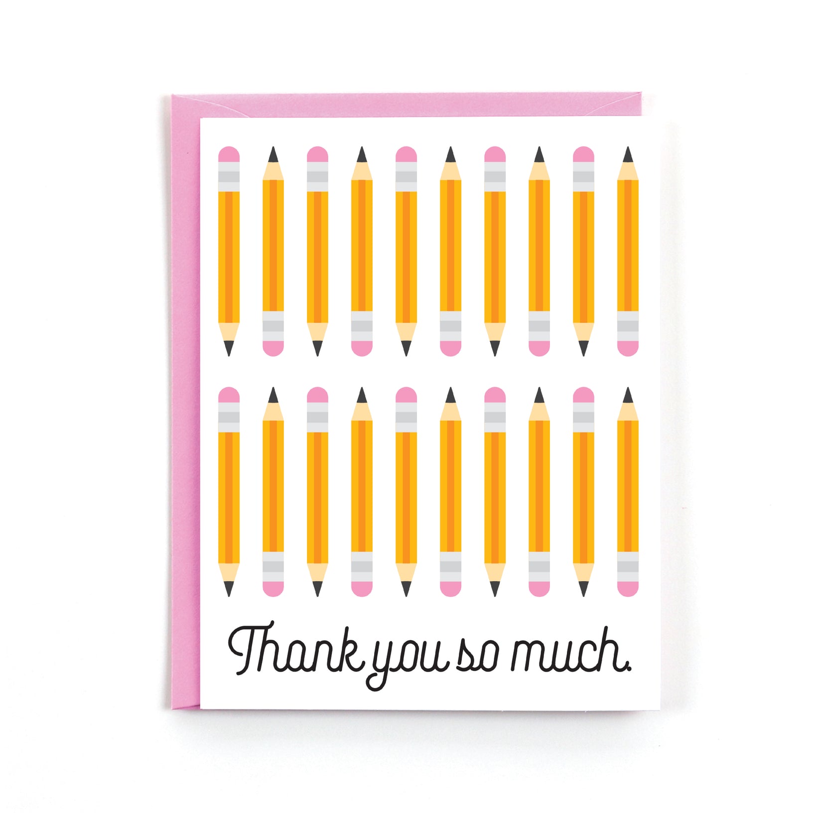 Thank You Pencils Card - Public School Paper Co.
