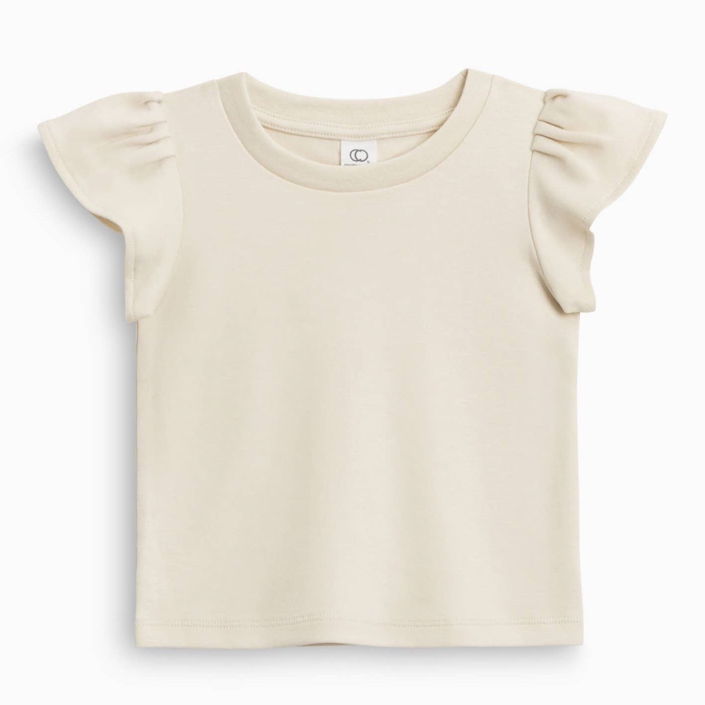Pearl Petal Sleeve Tee - Natural