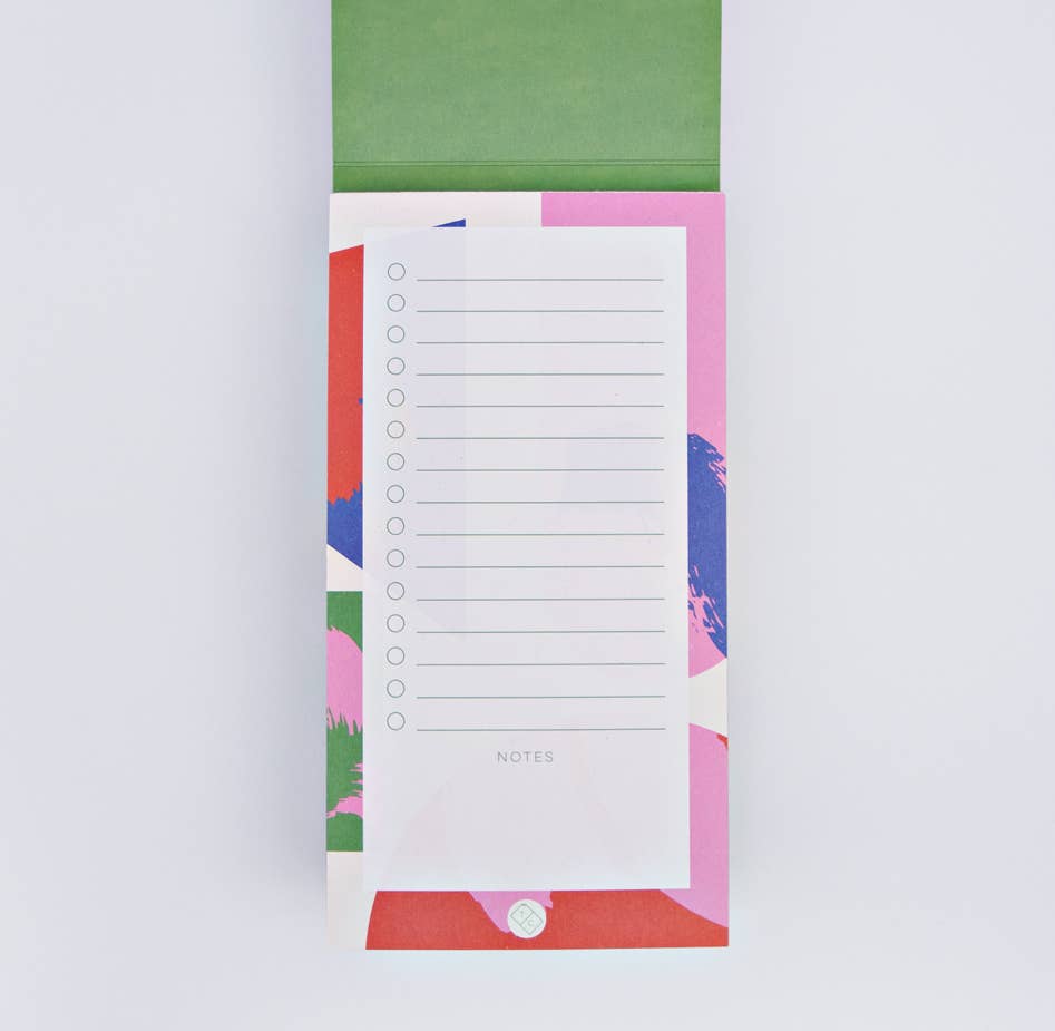 Tired of plain to do lists? We've got the perfect version to brighten up your desk. This one also has a cover to keep your to do list pad tidy. It has 50 pages, an 1960s-inspired print and it's made in the UK.
