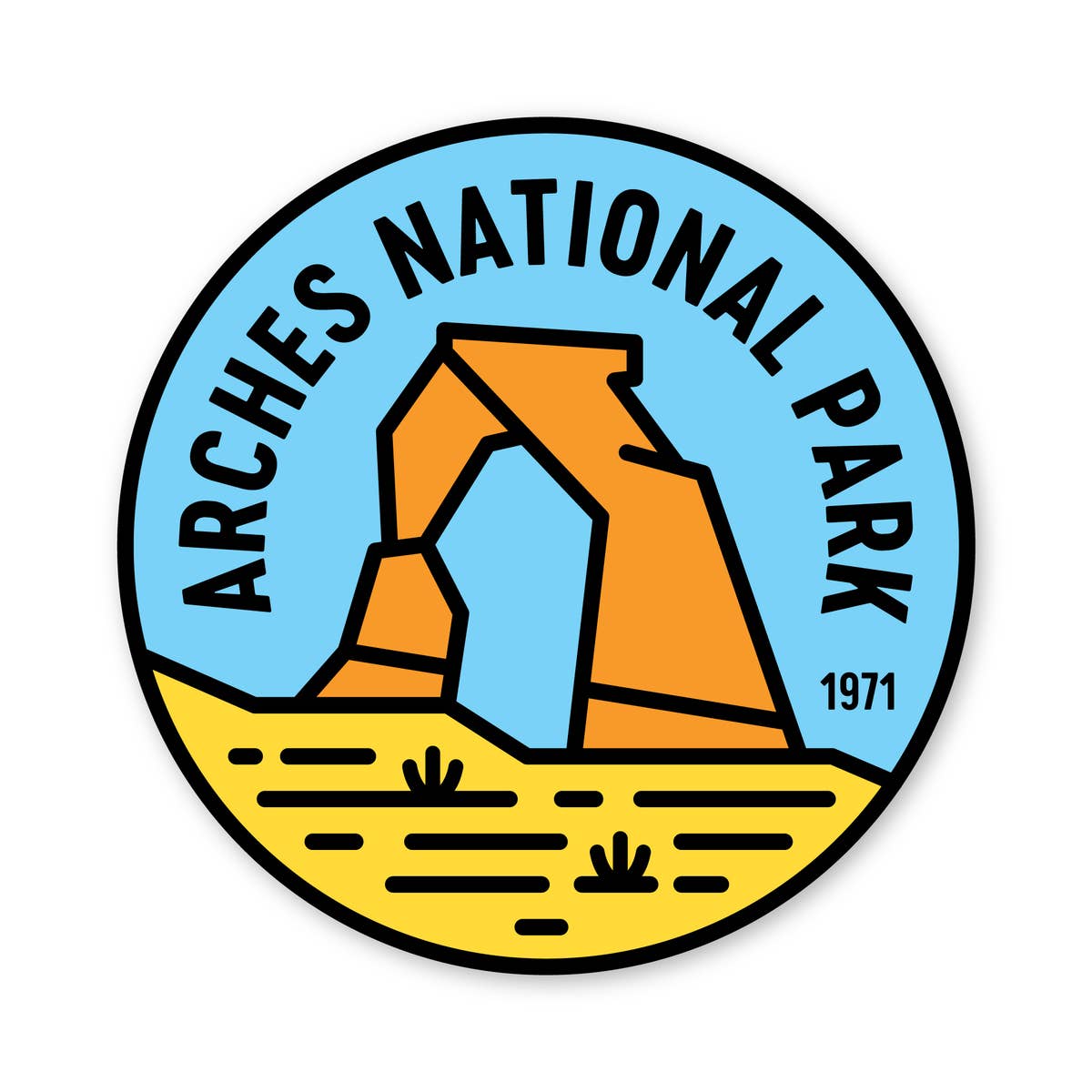 Arches National Park Sticker
