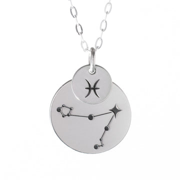 Layered  Zodiac Constellation Necklace - DarkStar Jewelry