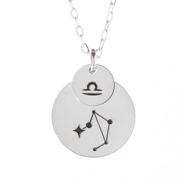 Layered  Zodiac Constellation Necklace - DarkStar Jewelry