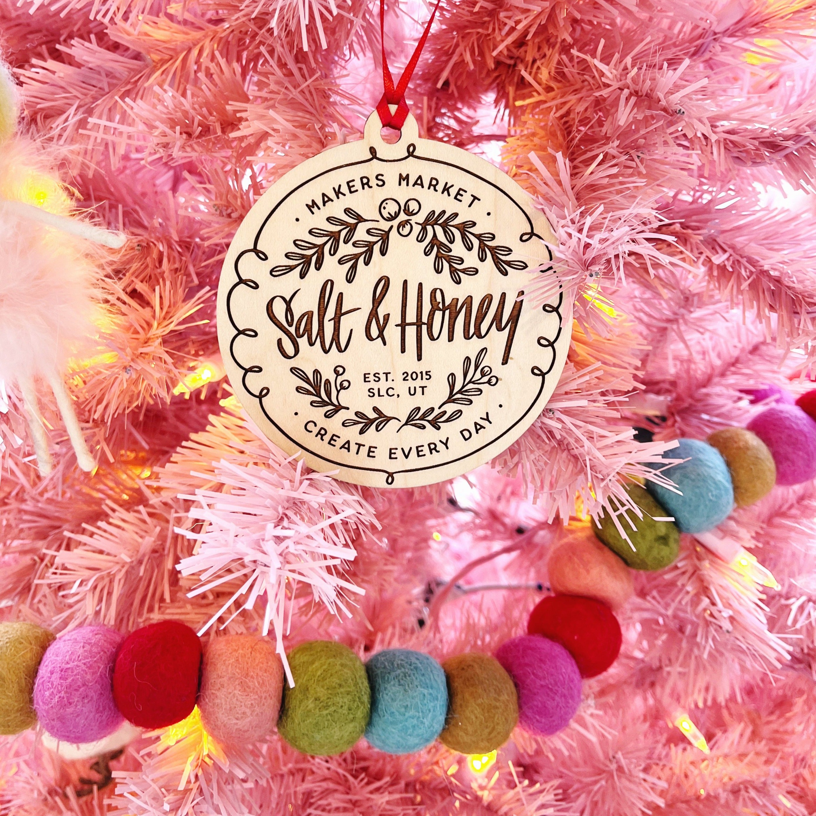 Salt & Honey Wood Ornament
